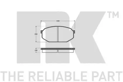 Комплект тормозных колодок, дисковый тормоз NK купить