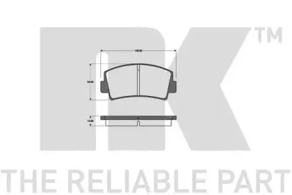 Комплект тормозных колодок, дисковый тормоз NK купить