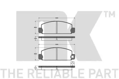 Комплект тормозных колодок, дисковый тормоз NK купить