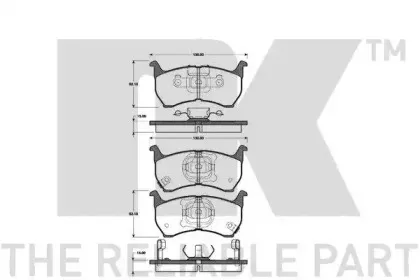 Комплект тормозных колодок, дисковый тормоз NK купить
