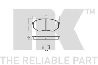 Комплект тормозных колодок, дисковый тормоз NK купить