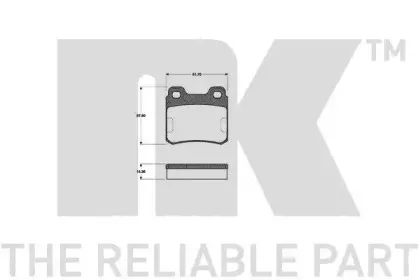 Комплект тормозных колодок, дисковый тормоз NK купить