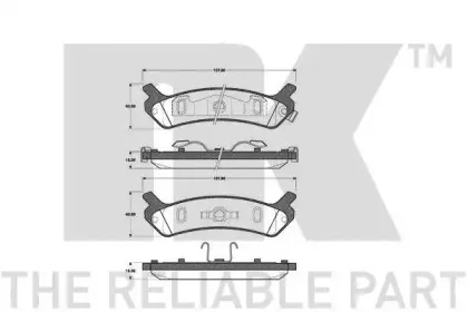 Комплект тормозных колодок, дисковый тормоз NK купить