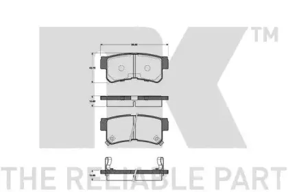 Комплект тормозных колодок, дисковый тормоз NK купить
