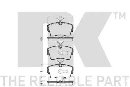 Комплект тормозных колодок, дисковый тормоз NK купить