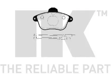 Комплект тормозных колодок, дисковый тормоз NK купить