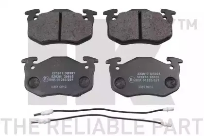 Комплект тормозных колодок, дисковый тормоз NK купить