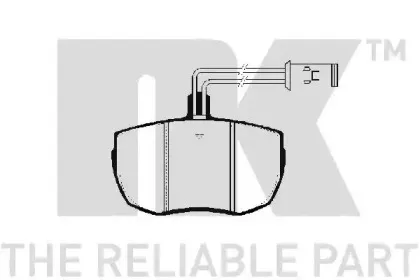 Комплект тормозных колодок, дисковый тормоз NK купить