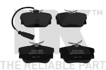 Комплект тормозных колодок, дисковый тормоз NK купить