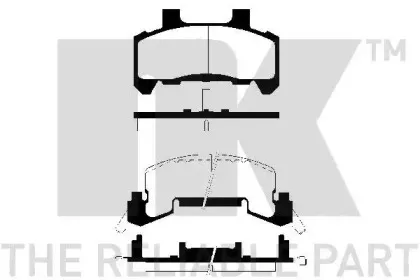 Комплект тормозных колодок, дисковый тормоз NK купить