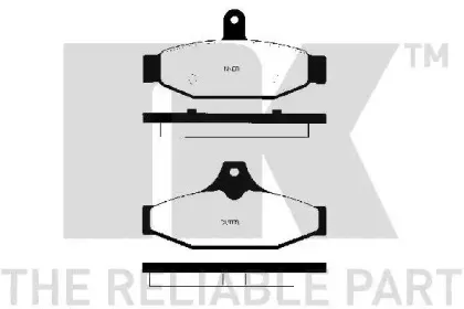 Комплект тормозных колодок, дисковый тормоз NK купить