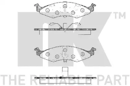 Комплект тормозных колодок, дисковый тормоз NK купить
