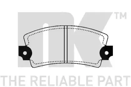 Комплект тормозных колодок, дисковый тормоз NK купить