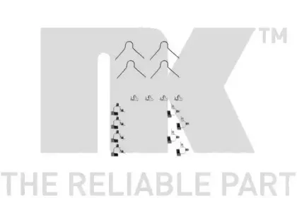 Комплектующие, колодки дискового тормоза NK купить