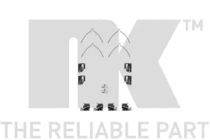 Комплектующие, колодки дискового тормоза NK купить