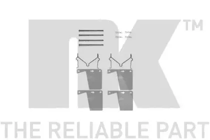 Комплектующие, колодки дискового тормоза NK купить