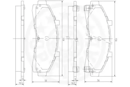 Комплект тормозных колодок, дисковый тормоз OPTIMAL купить