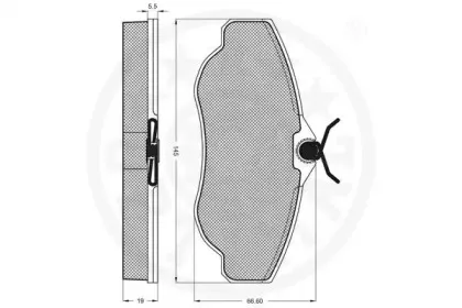 Комплект тормозных колодок, дисковый тормоз OPTIMAL купить