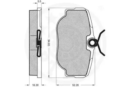 Комплект тормозных колодок, дисковый тормоз OPTIMAL купить