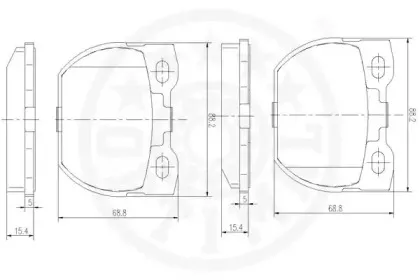 Комплект тормозных колодок, дисковый тормоз OPTIMAL купить