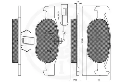 Комплект тормозных колодок, дисковый тормоз OPTIMAL купить