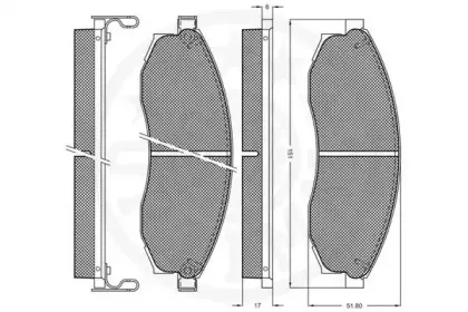 Комплект тормозных колодок, дисковый тормоз OPTIMAL купить