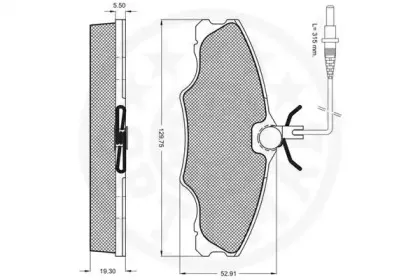 Комплект тормозных колодок, дисковый тормоз OPTIMAL купить
