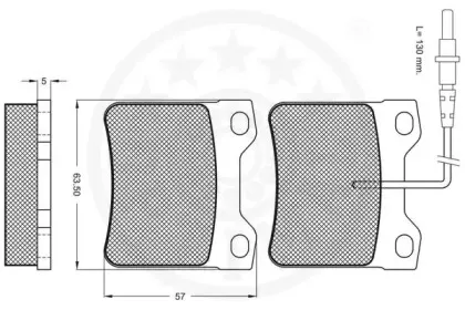 Комплект тормозных колодок, дисковый тормоз OPTIMAL купить