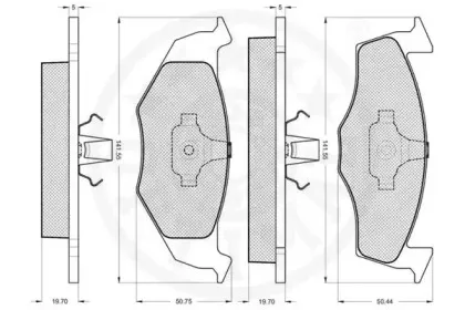 Комплект тормозных колодок, дисковый тормоз OPTIMAL купить