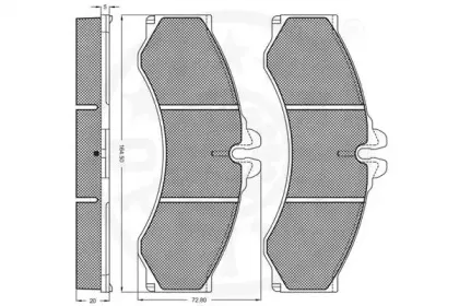 Комплект тормозных колодок, дисковый тормоз OPTIMAL купить