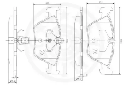 Комплект тормозных колодок, дисковый тормоз OPTIMAL купить