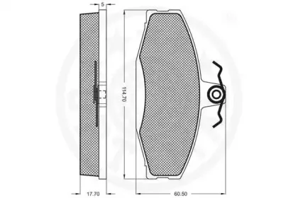 Комплект тормозных колодок, дисковый тормоз OPTIMAL купить