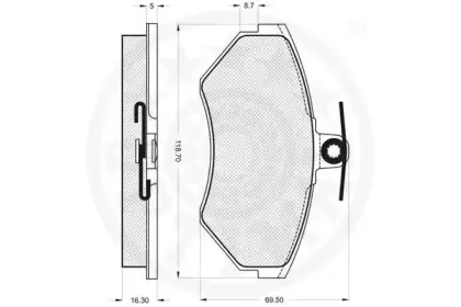 Комплект тормозных колодок, дисковый тормоз OPTIMAL купить