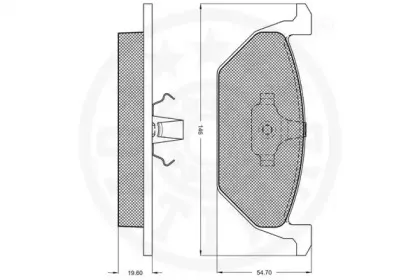 Комплект тормозных колодок, дисковый тормоз OPTIMAL купить