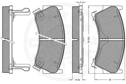 Комплект тормозных колодок, дисковый тормоз OPTIMAL купить