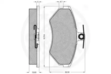Комплект тормозных колодок, дисковый тормоз OPTIMAL купить