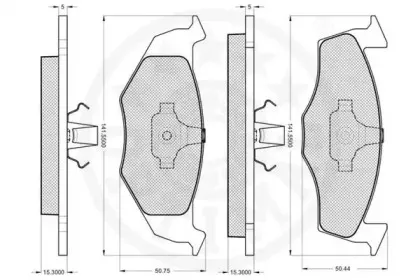 Комплект тормозных колодок, дисковый тормоз OPTIMAL купить
