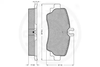 Комплект тормозных колодок, дисковый тормоз OPTIMAL купить