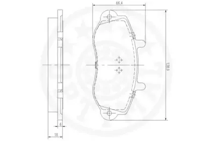 Комплект тормозных колодок, дисковый тормоз OPTIMAL купить