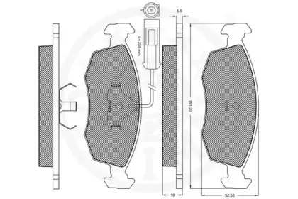 Комплект тормозных колодок, дисковый тормоз OPTIMAL купить