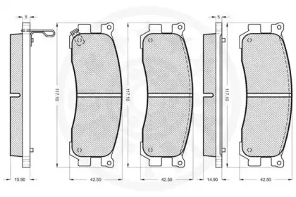 Комплект тормозных колодок, дисковый тормоз OPTIMAL купить