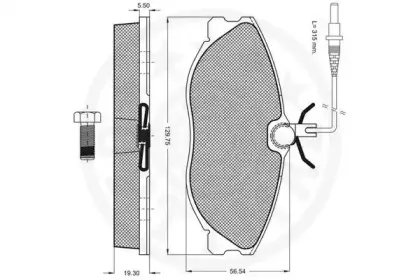 Комплект тормозных колодок, дисковый тормоз OPTIMAL купить