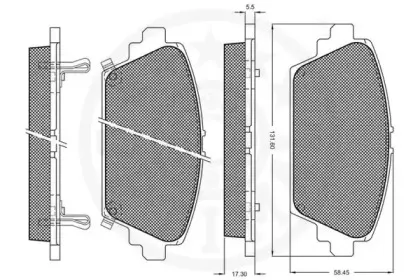 Комплект тормозных колодок, дисковый тормоз OPTIMAL купить