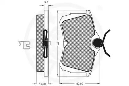 Комплект тормозных колодок, дисковый тормоз OPTIMAL купить