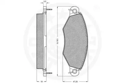 Комплект тормозных колодок, дисковый тормоз OPTIMAL купить