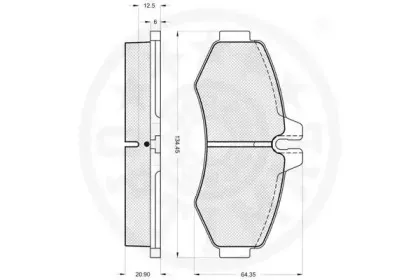 Комплект тормозных колодок, дисковый тормоз OPTIMAL купить