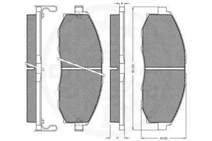 Комплект тормозных колодок, дисковый тормоз OPTIMAL купить