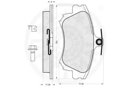 Комплект тормозных колодок, дисковый тормоз OPTIMAL купить