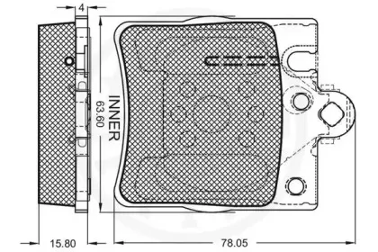 Комплект тормозных колодок, дисковый тормоз OPTIMAL купить