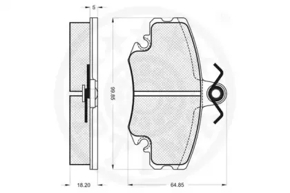 Комплект тормозных колодок, дисковый тормоз OPTIMAL купить